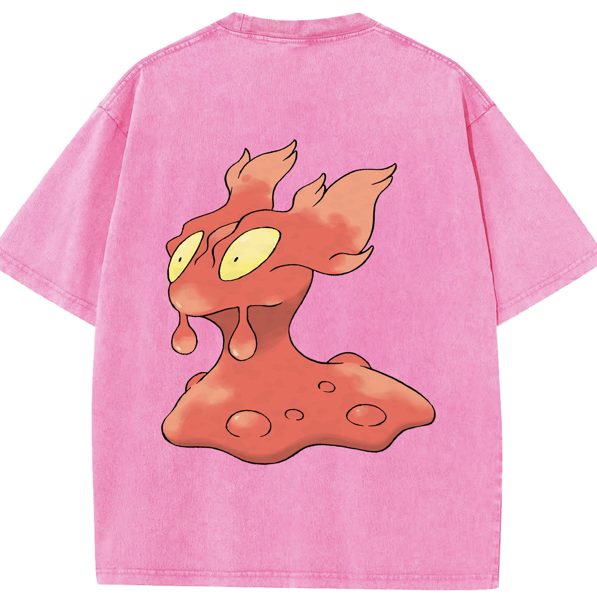 （画像用） ポケットモンスター Pokémon 綿100% ヴィンテージ風 半袖Tシャツ（背面プリント）